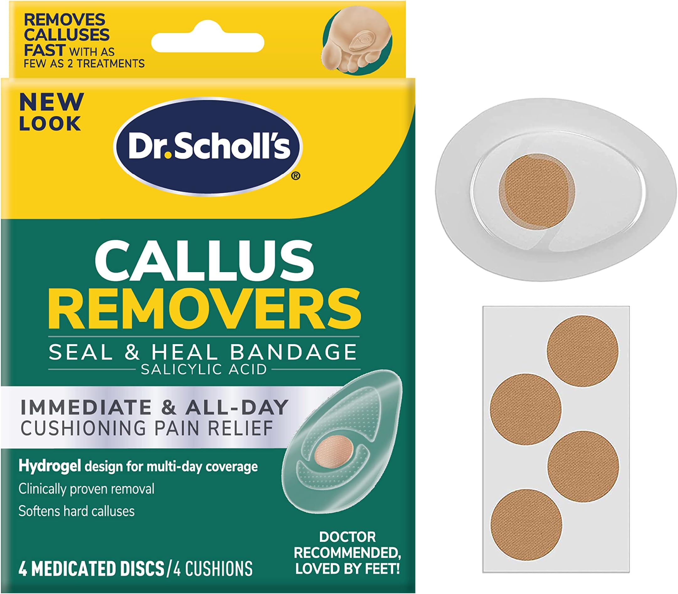 Dr. Scholl's Callus Remover with Advanced Duragel Technology Filer, 4-Pack