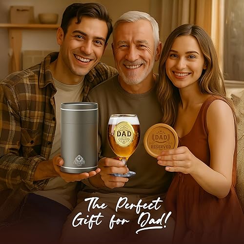 Miniatura 2 de Kies CROWNLY CRYSTAL Regalos de Navidad para papá, vaso de cerveza personalizable, regalos de cumpleaños de hija o hijo, el mejor regalo para papá