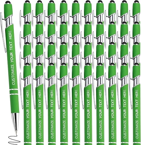 Miniatura 26 de 96 bolígrafos personalizados con lápiz capacitivo, bolígrafos personalizados con grabado gratis, bolígrafos personalizados con nombre comercial, Rojo