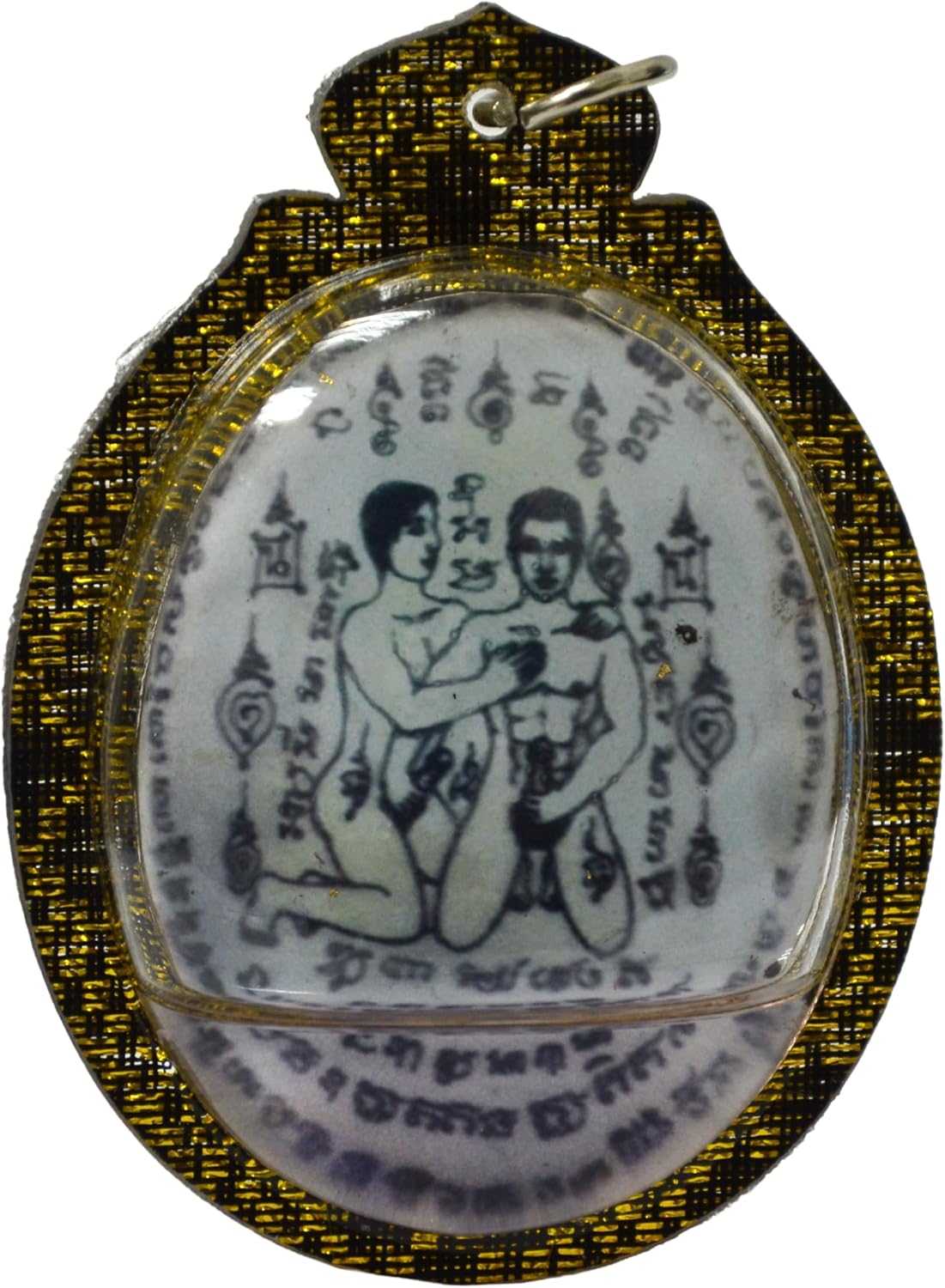 Inn Koo Yin Tong Thai Amulet Pendant – LGBT Couple Love Attraction Charm, Erotic Love Talisman for Gay Relationships, Famous Thai Spiritual Jewelry