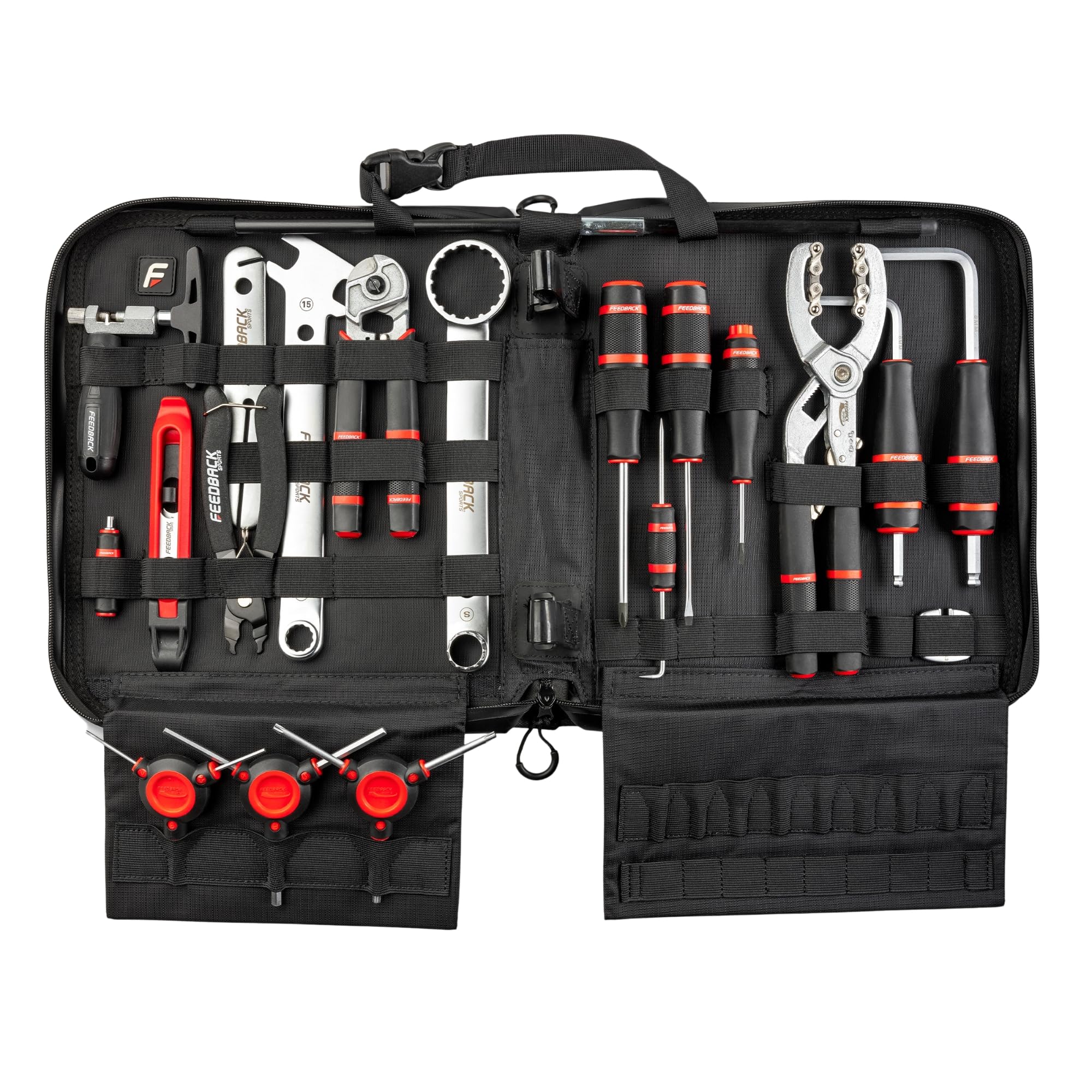 Feedback Sports | Bike Tools and Accessories | Team Edition Tool Kit | Cycle Repair Equipment Tool Box Bag Organiser | One Size