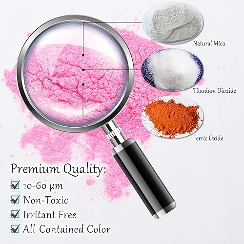 Miniatura 5 de Pigmento de color de resina epoxi  Enorme polvo de mica metálica de 3.5 onzas para pasatiempos de adultos, resina epoxi, manualidades, tinte de