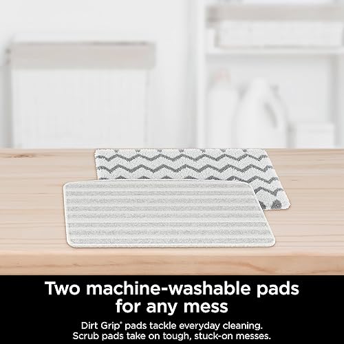 Vista 20 de Shark Mopa de vapor con 2 almohadillas lavables de doble cara, desinfectante de vapor, dirección giratoria, ligera, limpiador de vapor para suelos