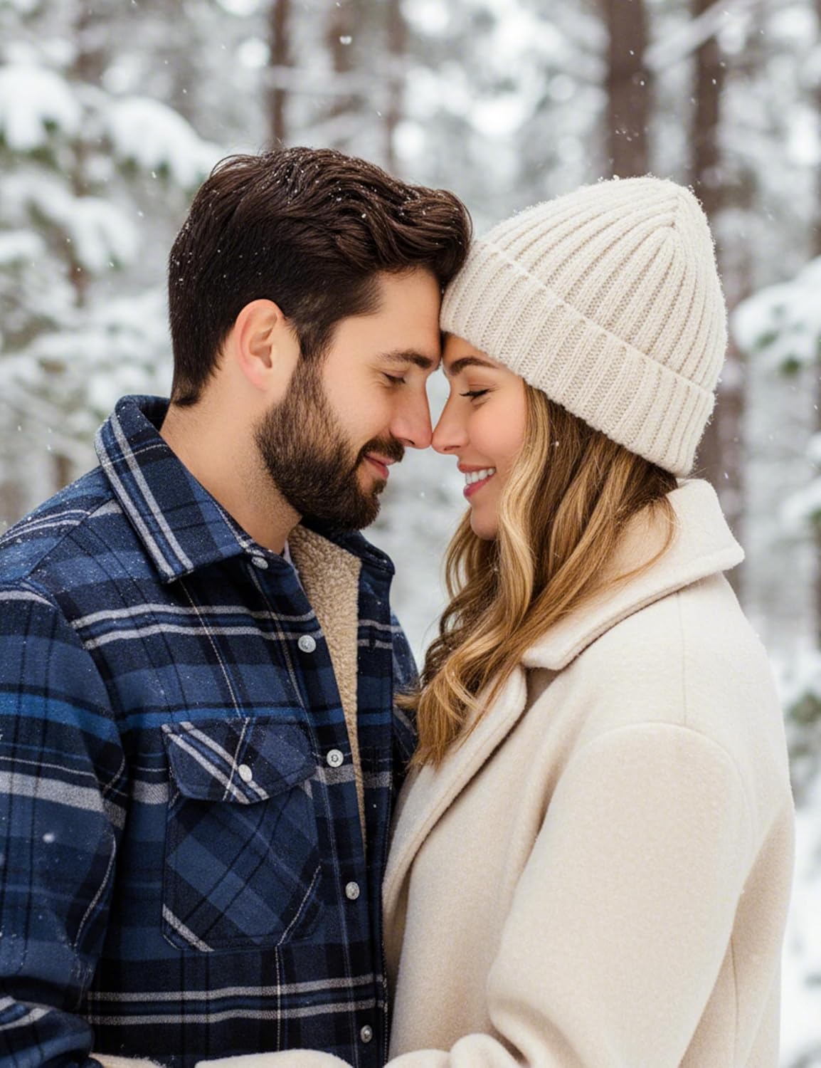 MAGNIVIT Mens Flannel Plaid Shirts Fleece Warm Winter Coat Sherpa Lining Jackets Soft Thickened Outwear Casual Outdoor Travel - Image 3