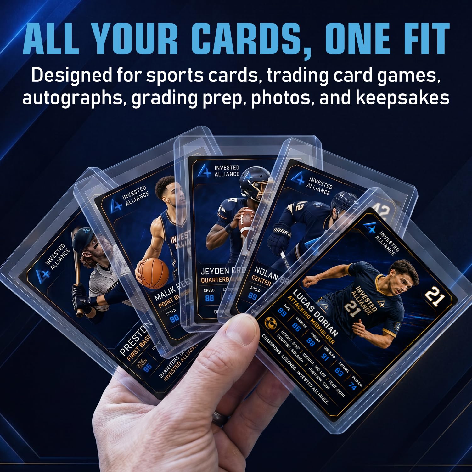 Premium Seamless 20PT - 360PT Thick Top Loader for Cards | Top Loader Card Holder, Baseball Card Sleeves Hard Plastic, Hard Trading Cards Sleeves, TCG Sports Sleeve Hards, Toploader Clear Plastic
