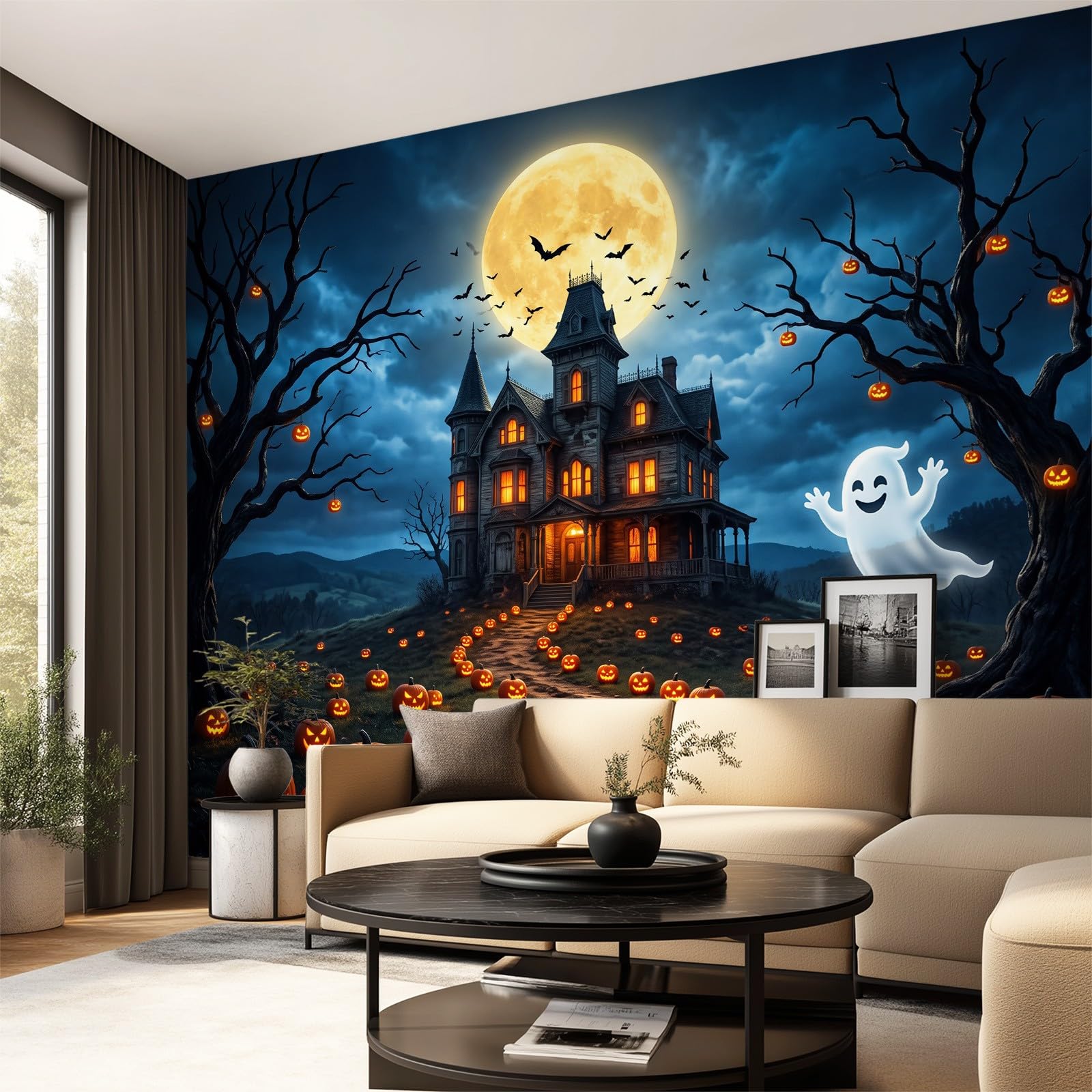 Tapete Fantasy Halloween Wandbilder, Vlies Fototapete mit Architektur