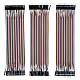 ELEGOO 120pcs Multicolored Dupont Wire 40pin Male to Female, 40pin Male to Male, 40pin Female to Female Breadboard Jumper Wires Ribbon Cables Kit Compatible with Arduino Projects Product Image 1
