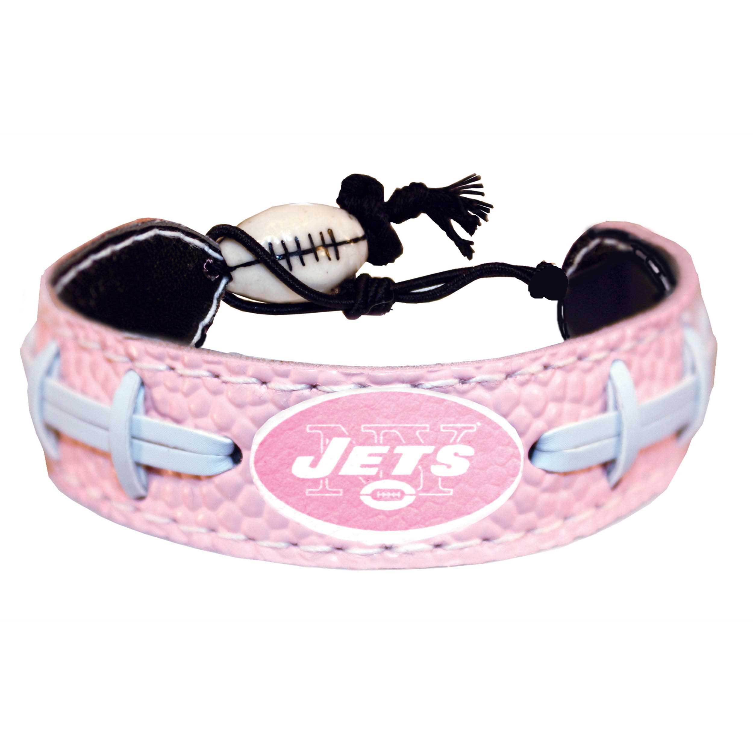 New York Jets Pink NFL Football Bracelet