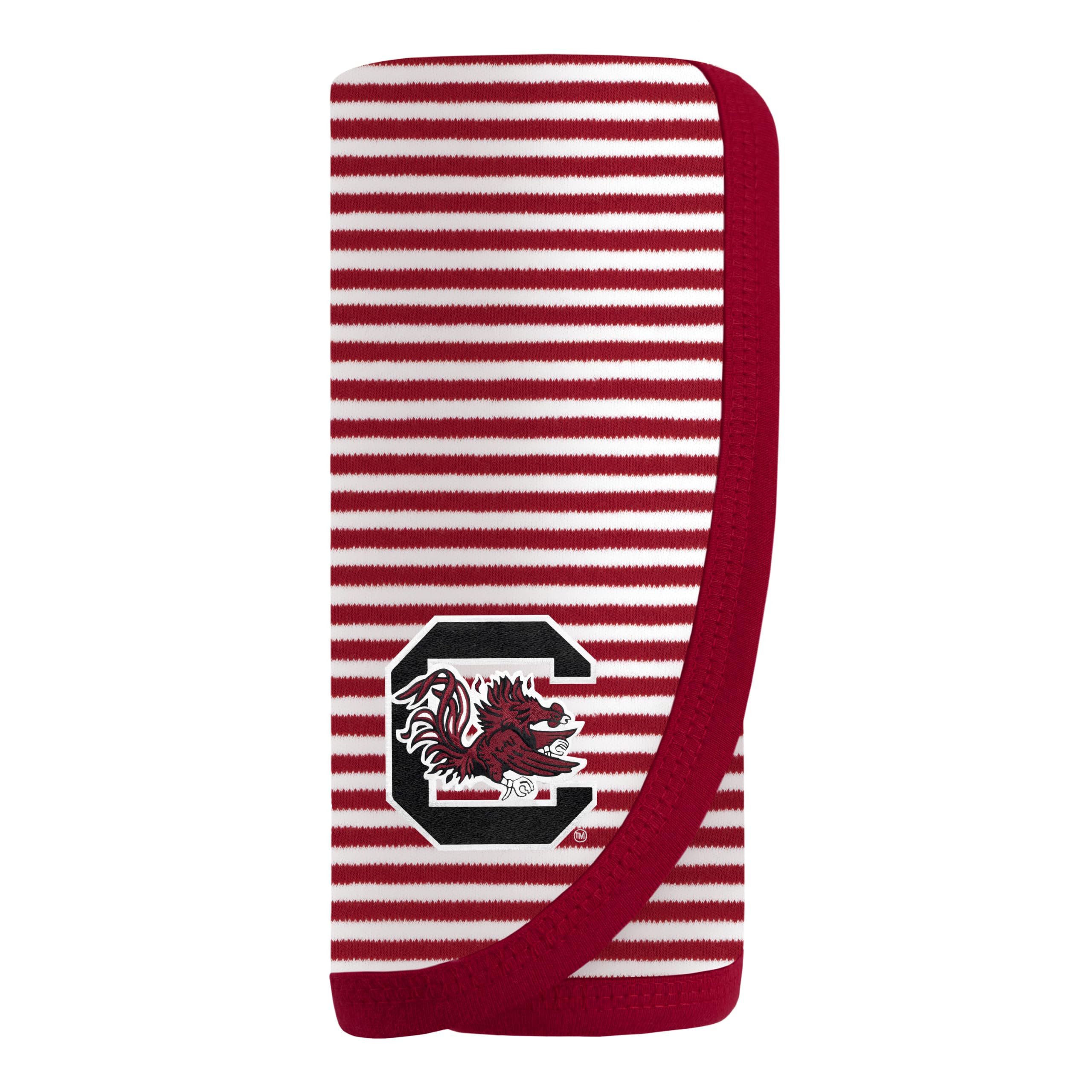 Creative Knitwear College Baby NCAA Infant Striped/Solid Blanket, Unisex, One Size 37.5 X 33.5