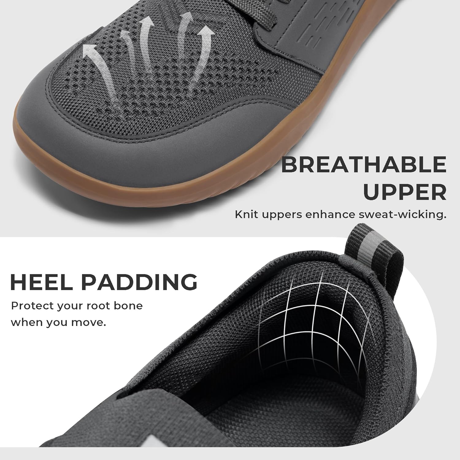 Mens Barefoot Shoes with Wide Toe Box Gym Workout Sneakers for Men Zero Drop Cross Training Shoes - Image 6