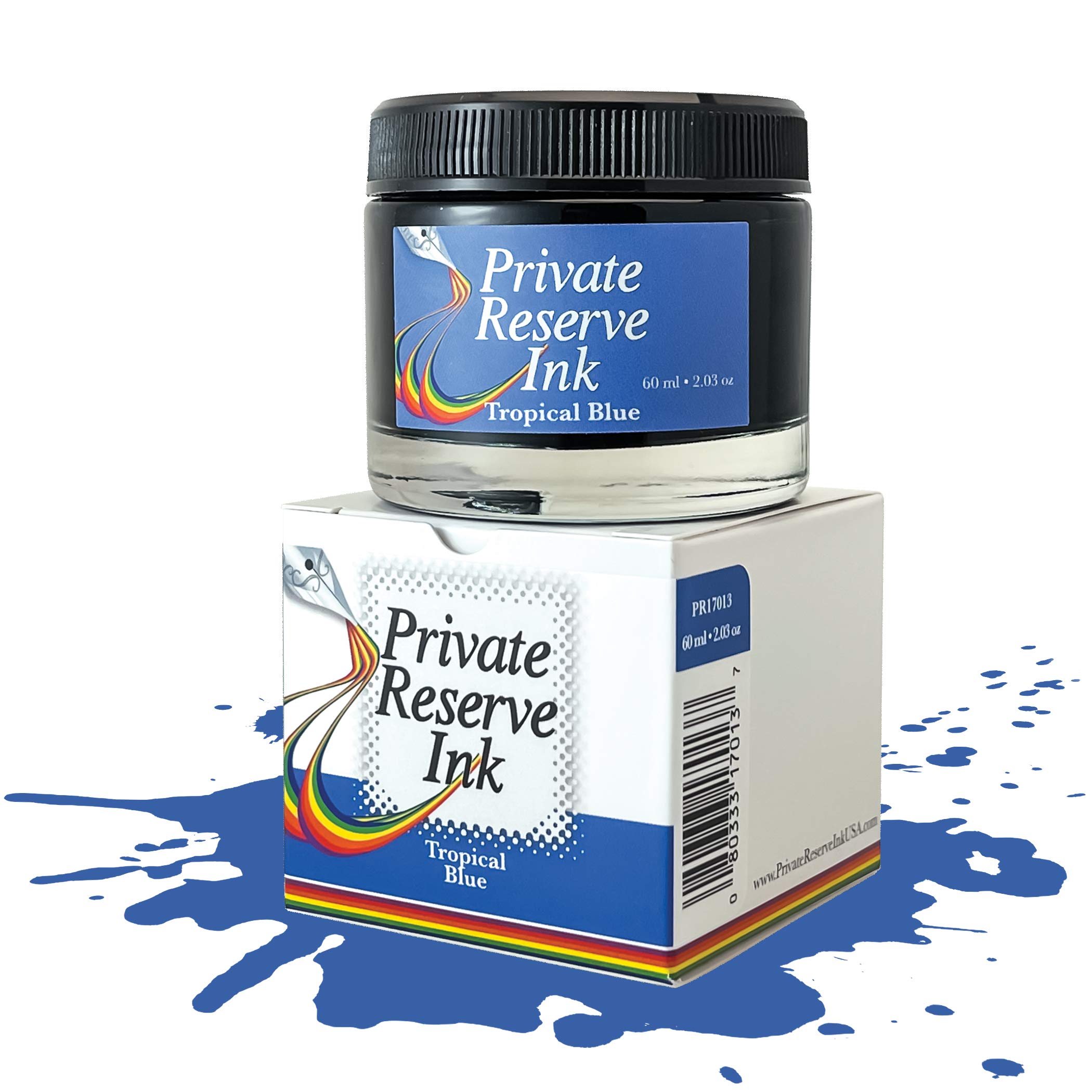 Private Reserve Ink, Butelka z atramentem 60 ml; niebieski tropikalny