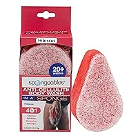 Vista 25 de Spongeables Anti-Cellulite Body Wash in a Sponge, Moisturizer and Exfoliator, 20+ Washes