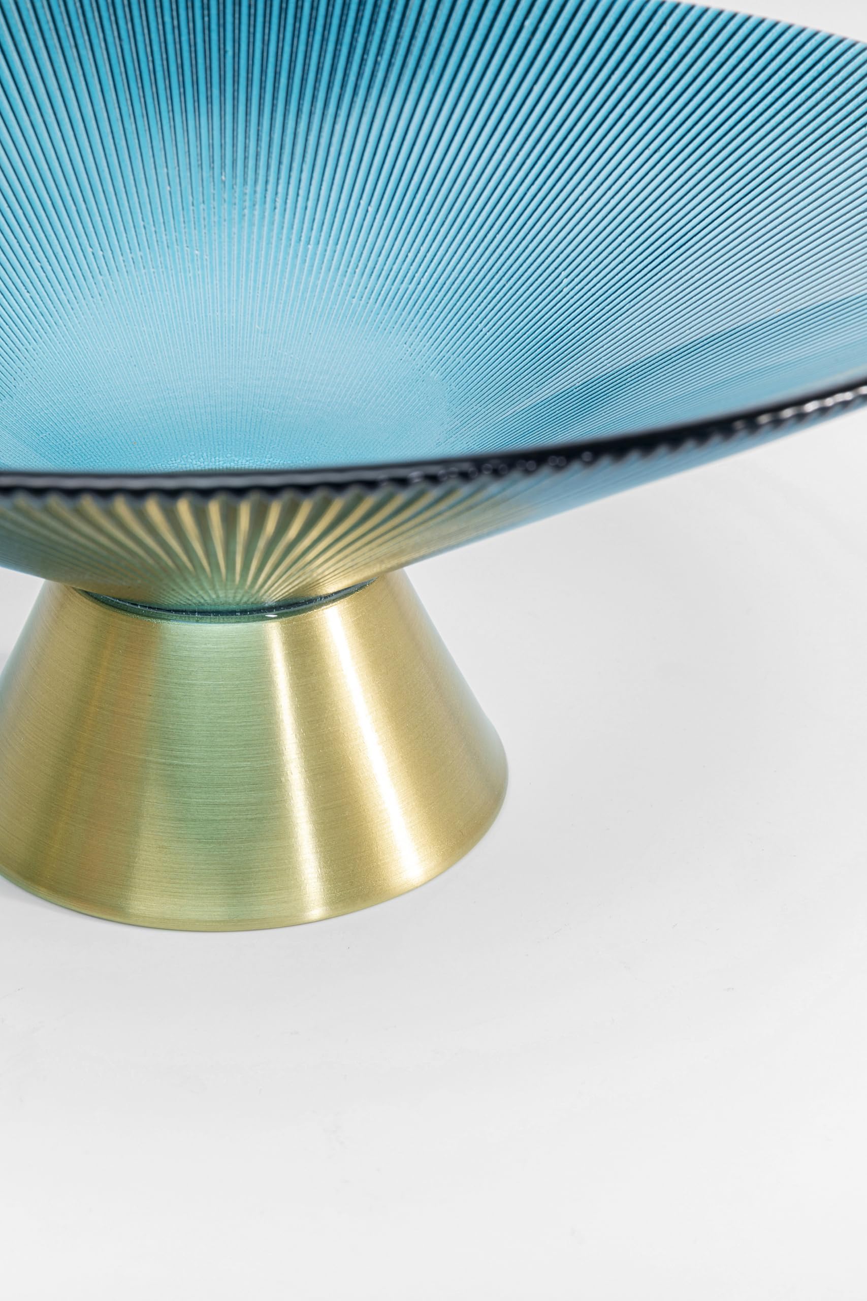 Kare Design Schale Birdie, Blau/Gold, 26cm Durchmesser