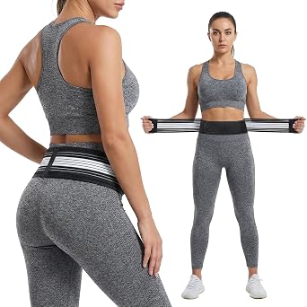 Sacroiliac Belt SI Joints Hip Belts Lower Back Brace Sciatica Pain Relief SI Belt for Women and Men Adjustable Back Support Brace for Spine Pain Breathable Hip Braces for Work Home Exercise