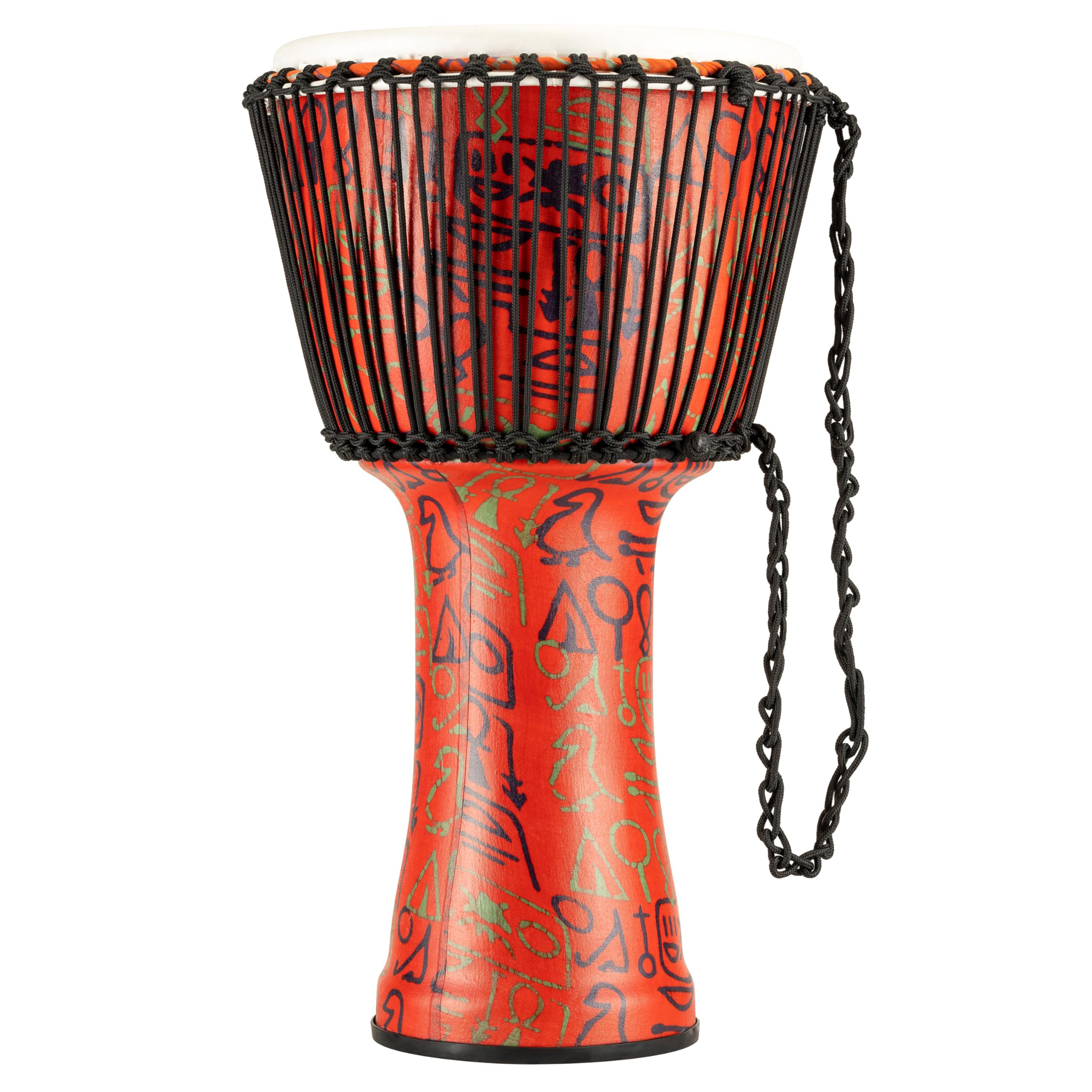 Meinl Percussion Rope Travel Djembe - Sehr große Handtrommel - Mit Nylonseilen - Durchmesser 14 Zoll - Kunststoff, Mehrfarbig (PADJ1-XL-F)