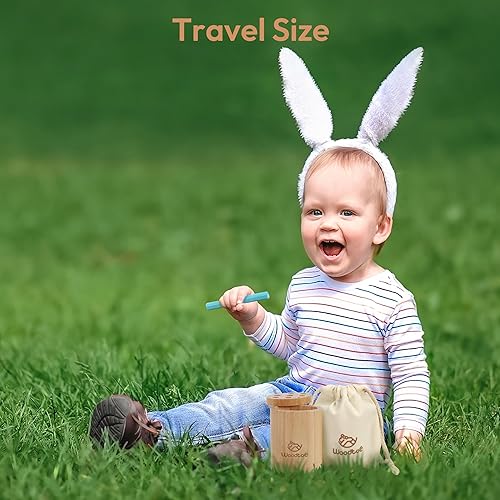 Miniatura 6 de Woodtoe Juguetes de madera Montessori Sticks para niños, 7 colores para niños de 1 a 3 años, juguete educativo de clasificación de madera natural,