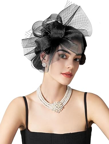SWEETV Flower Fascinators Tea Party Hats for Women, Formal Headwear for Kentucky