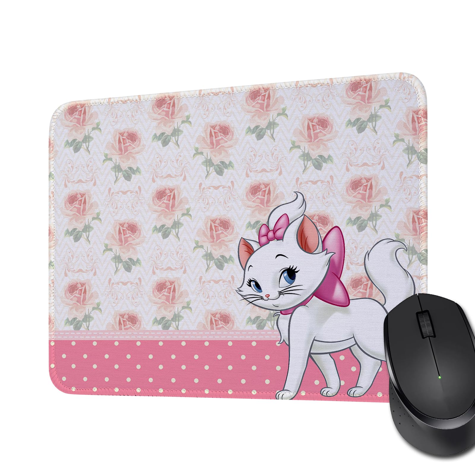 Photo 1 of Marie Cat Gift Movie Lover Gift Mouse Pad Marie Ladies Gift Cartoon Animation Non-Slip Rubber Base Decorative Mouse Pad for Computer Office Home (Marie Cat 4)