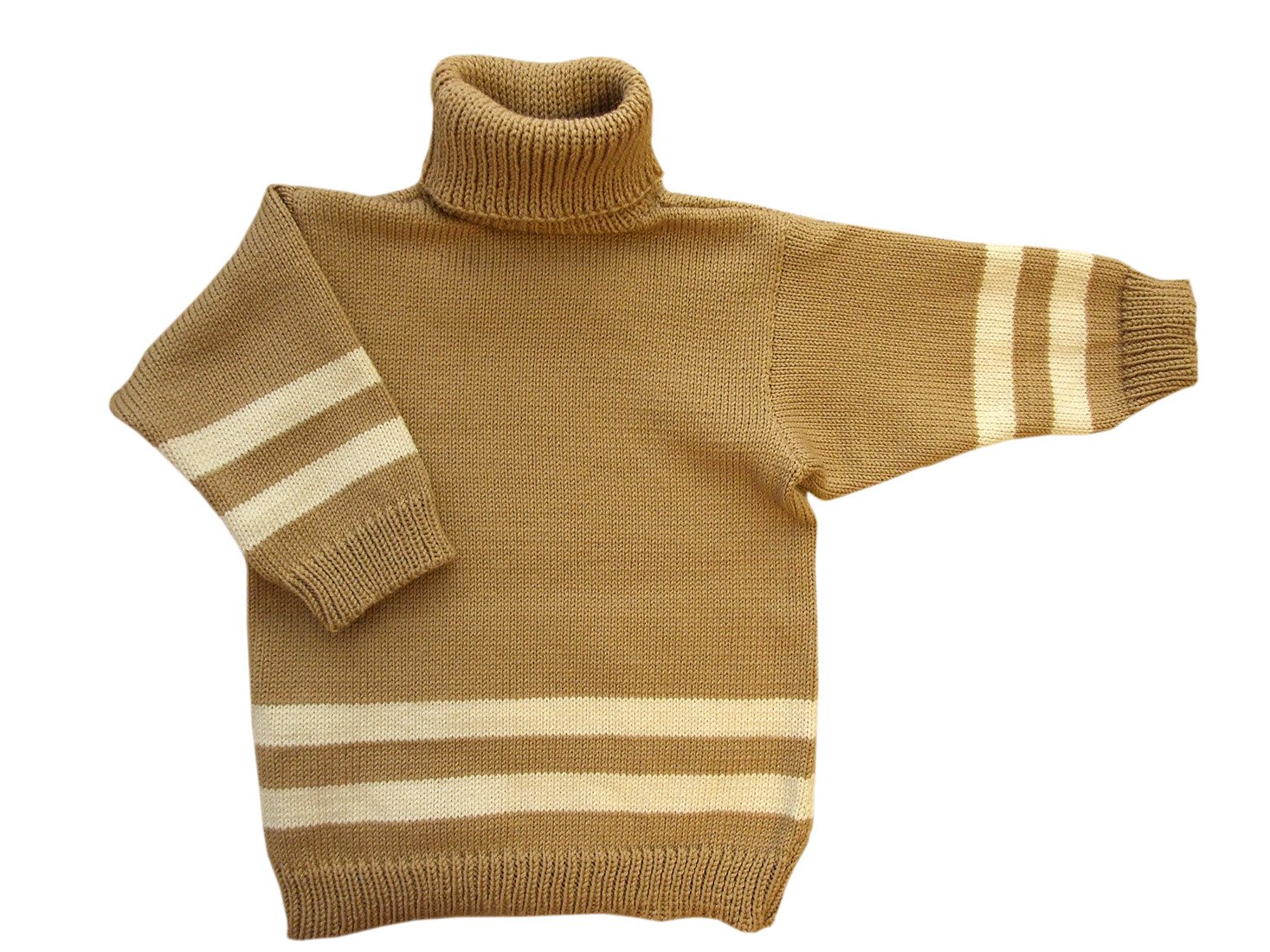 Rollkragenpullover, 100 % Merinowolle, gestrickt, für Jungen und Mädchen