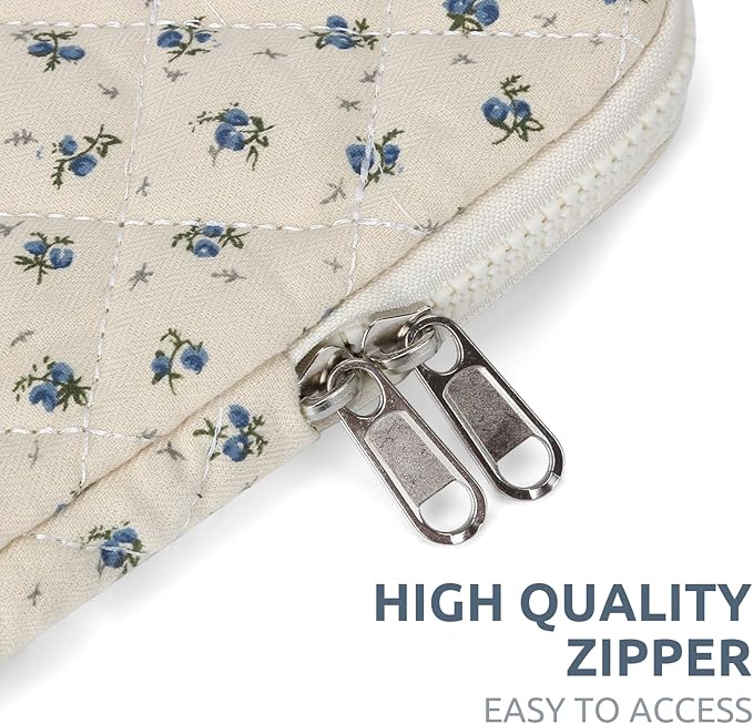 Funda acolchada para laptop 13 pulgadas, estampado floral miniatura 6