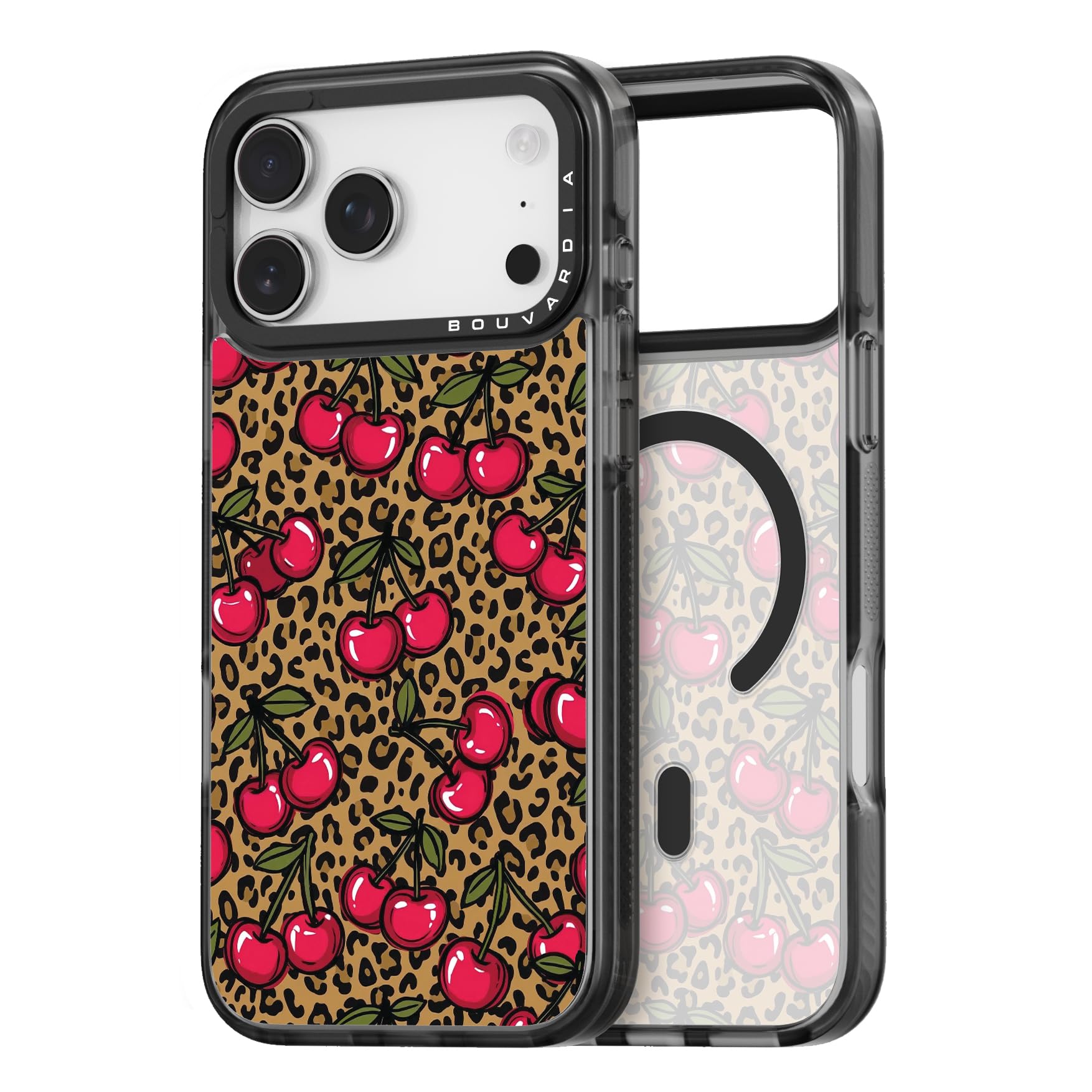 Bouvardia for iPhone 17 Pro Max Case (Leopard & Cherries)