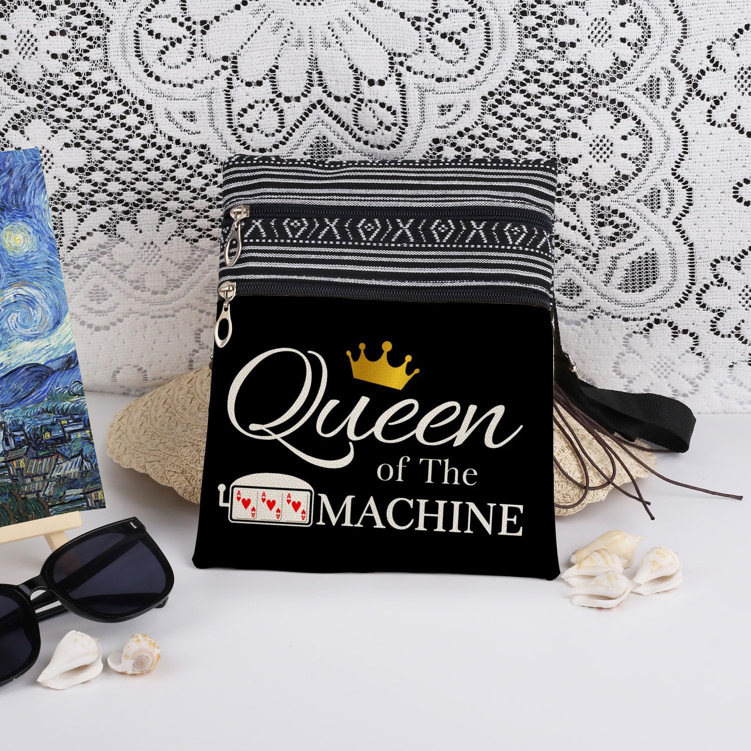 Machine Queen Crossbody Bag Queen of The Machine (Black)