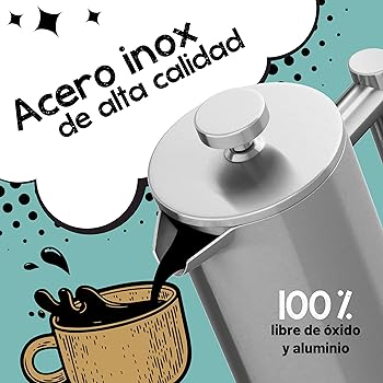 Morgenheld Premium Prensa Francesa de acero inoxidable - French Press 3 Tazas 600 ml - Cafetera embolo para inducción - Jarra térmica aislante de doble pared - Preparación de café 600ml2
