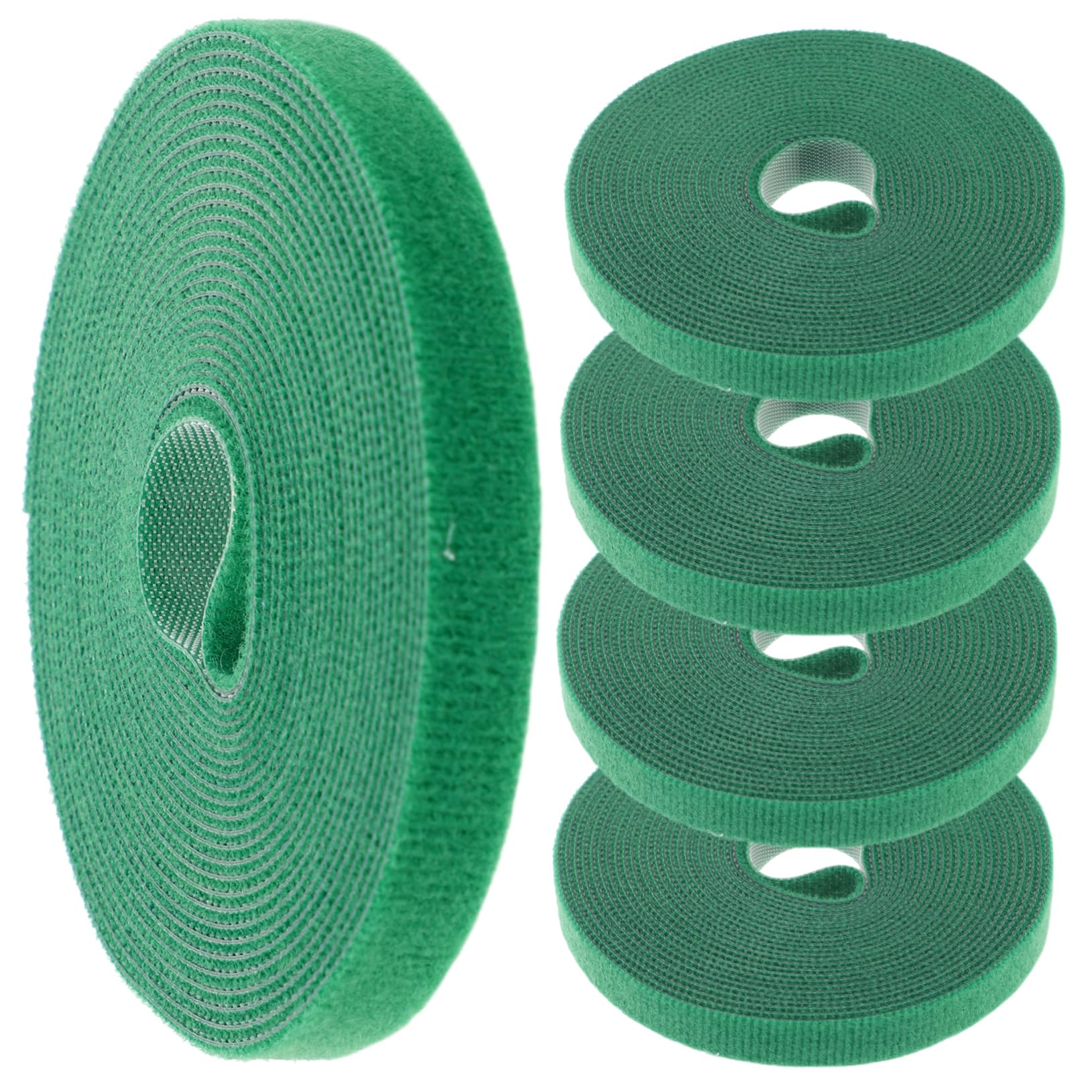 KICHOUSE 5 Rolls Heavy Duty Self Adhesive Wire Organizer Tape Cable Tie Strips for Home Garden Office