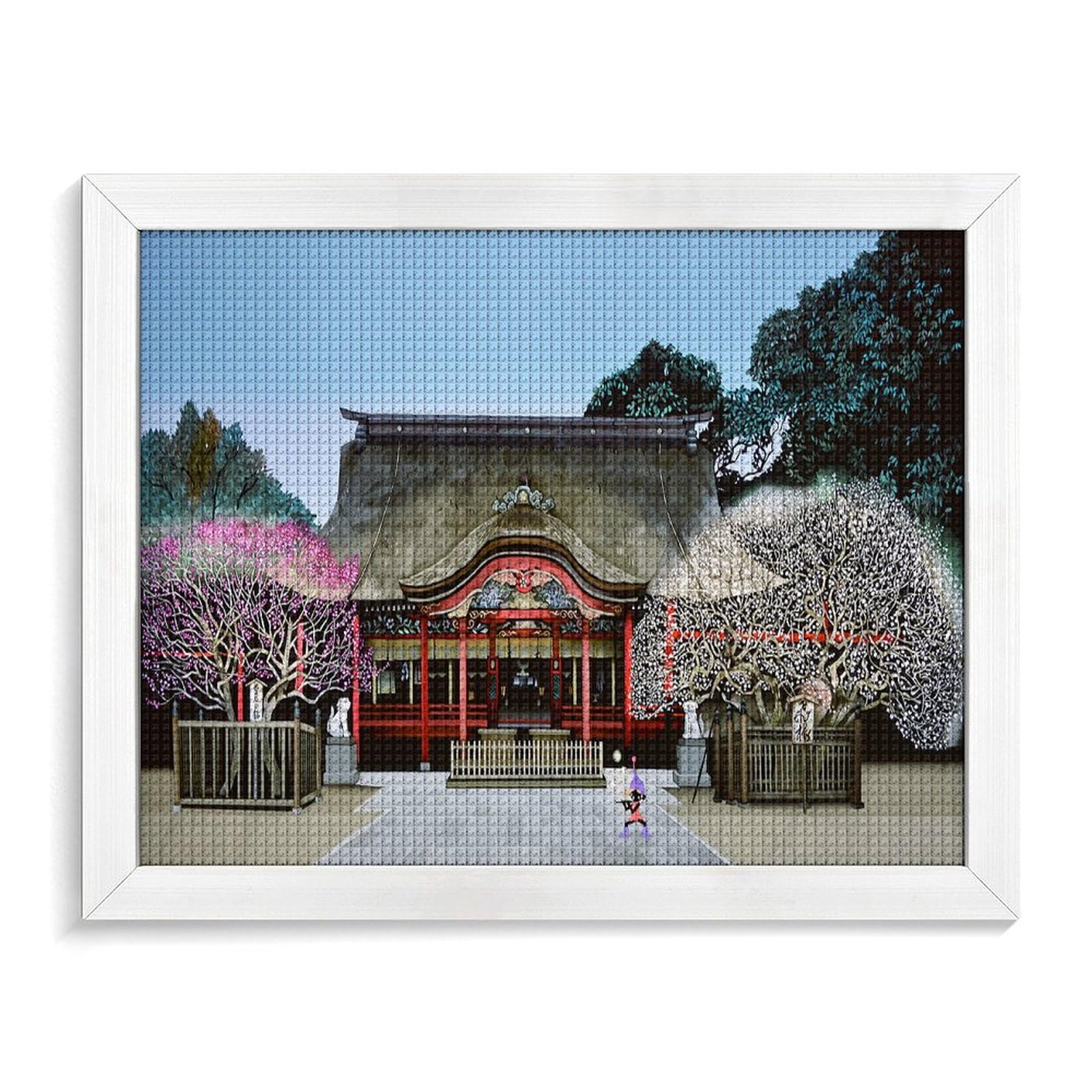 Amazon.co.jp: 藤城清治 太宰府梅の花がとぶ 5Dダイヤモンドペイン 