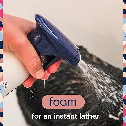 Miniatura 6 de Pet Life Unlimited Champú en aerosol espumoso para aliviar la picazón para perros, limpieza rápida, aplicador en aerosol bidireccional, fabricado en