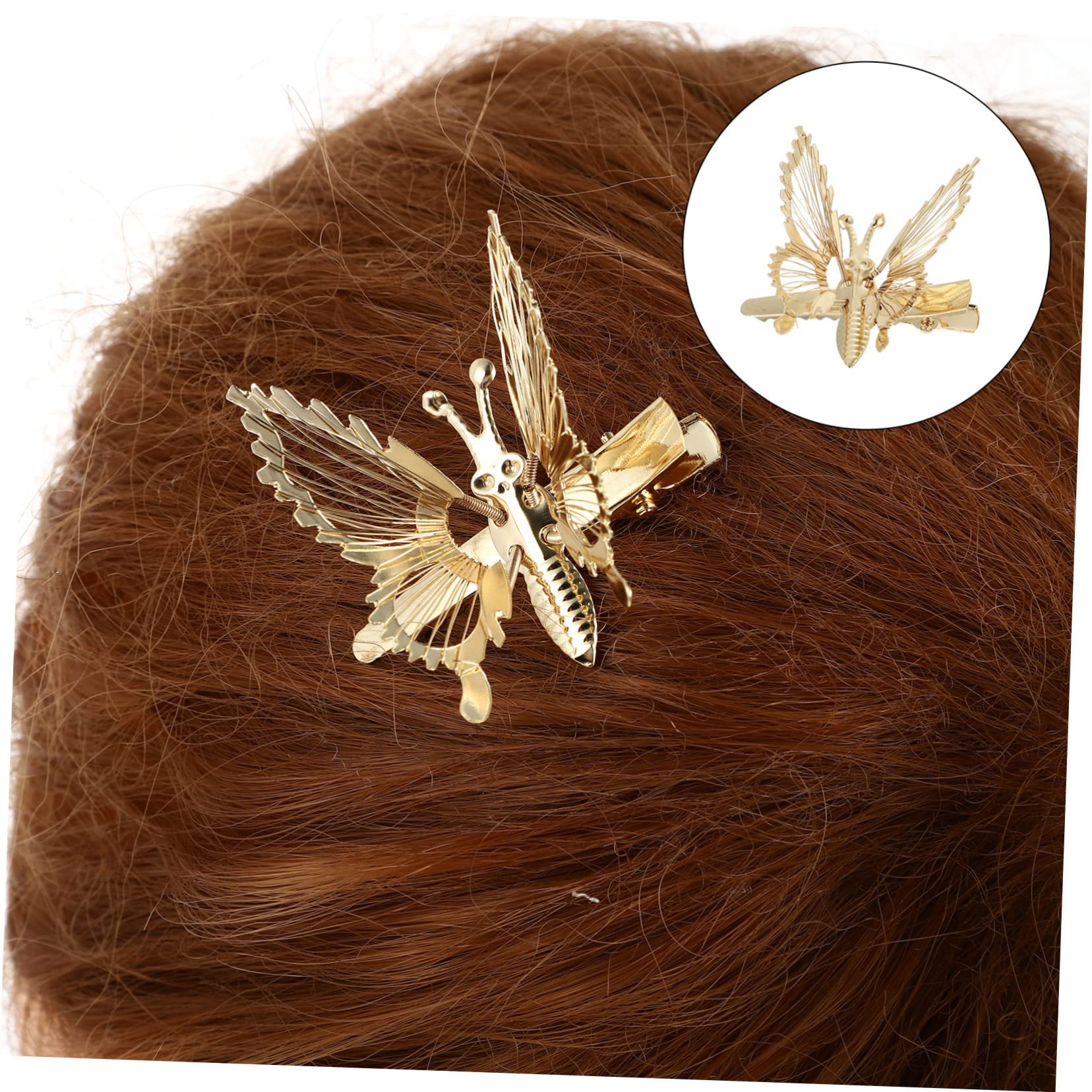 FRCOLOR 60stücke Teiliges Metall-schmetterlings-haarspangen Mit Vibrationsflügeln Elegante Haarklammern Für Frauen Für Partys Kostüme Und Besondere Anlässe