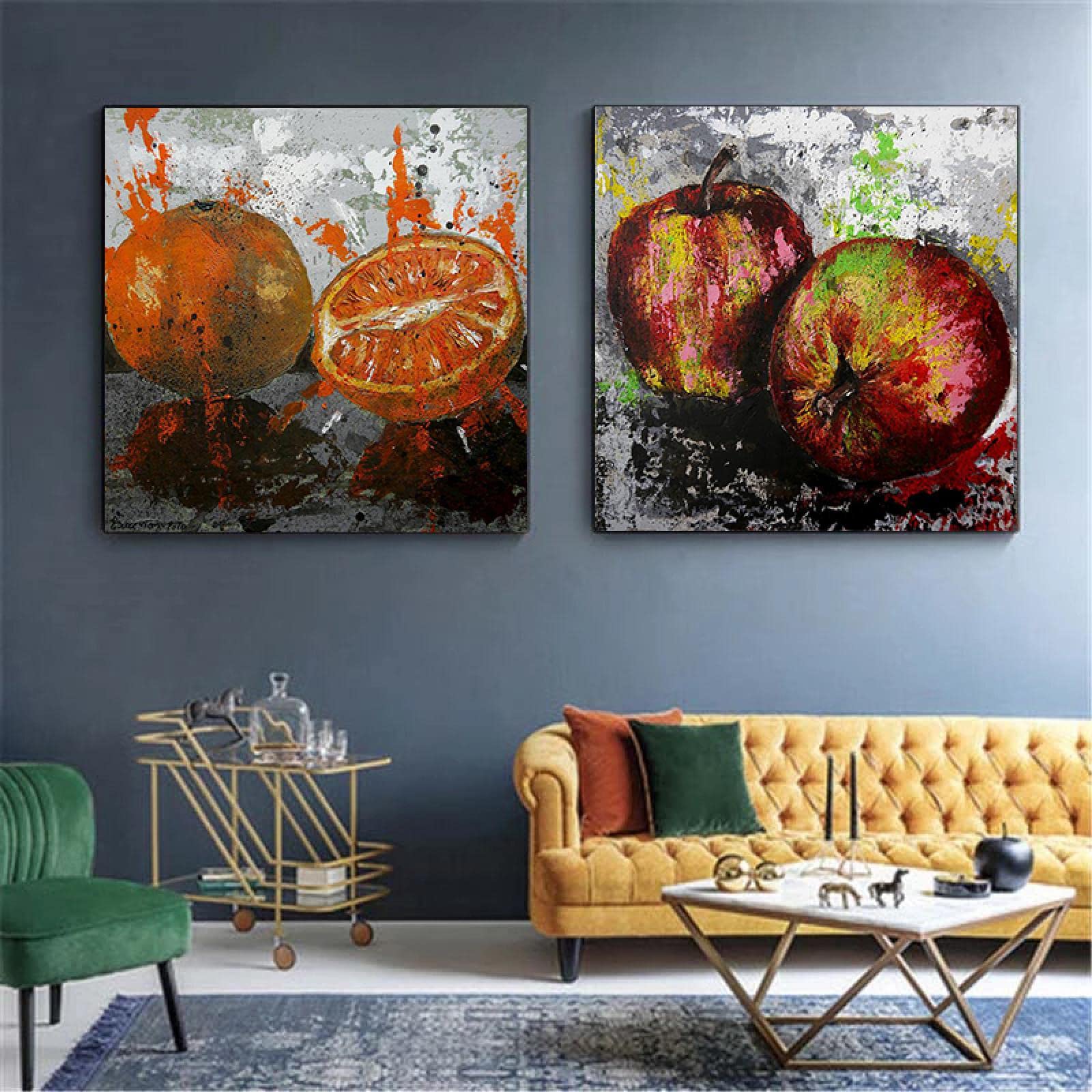 Affiches et Gravures d'Art Abstrait imprimées sur toile de haute qualité 60x60cm - 8