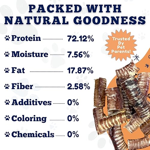 Miniatura 5 de Amazing Dog Treats - Masticables para perros con tráquea de carne de res de 6 pulgadas (20 piezas - 32 onzas) - Golosinas para perros de tráquea -