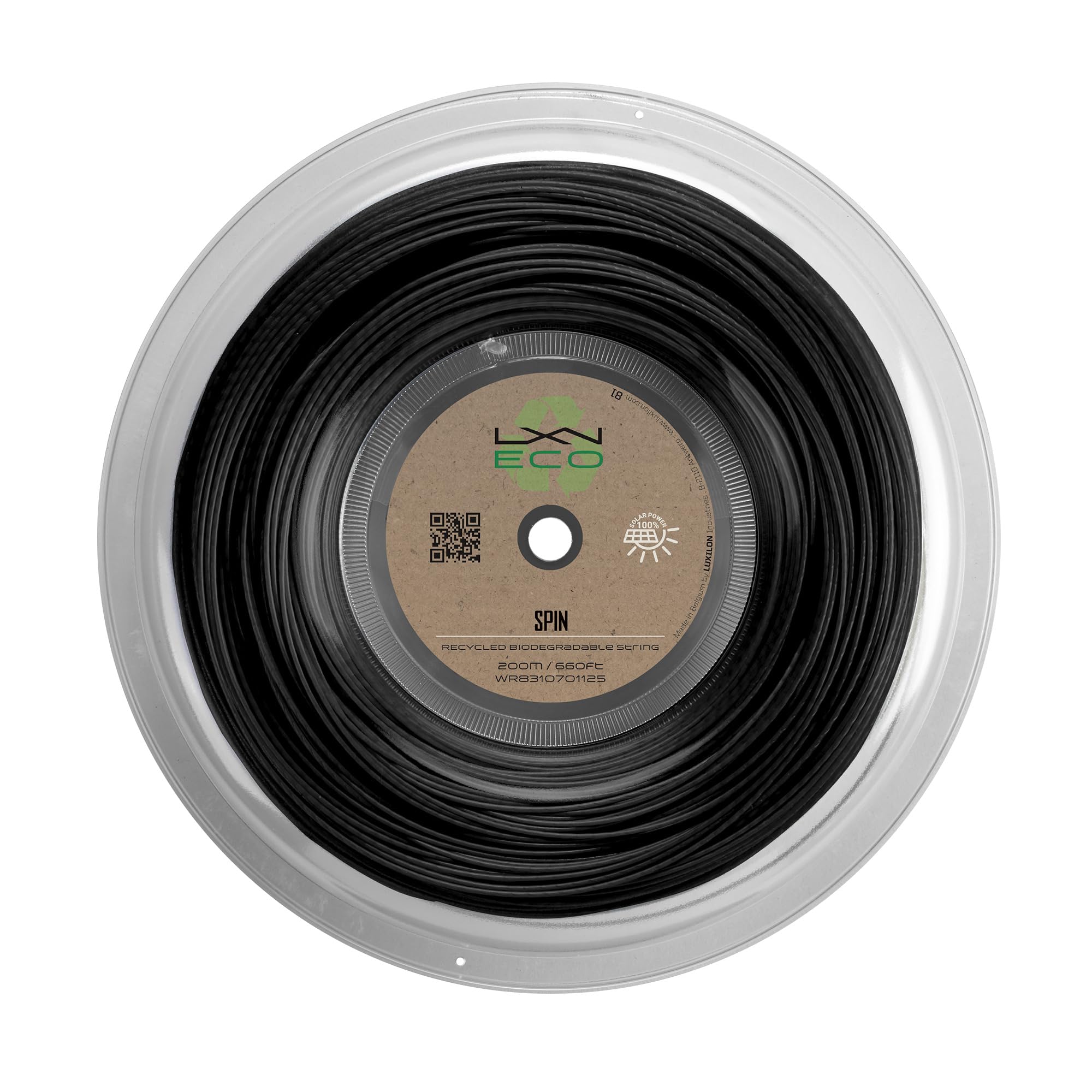 Luxilon Corda da Tennis Eco Spin 200 m, Nero, Modello 125