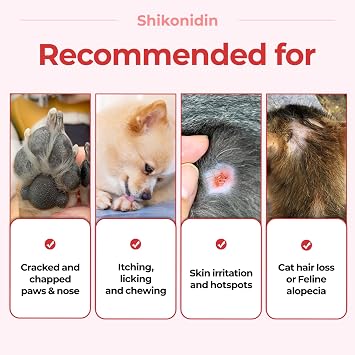 JAYU PET Shikonidin Soothing Cream for Dog & Cat, 0.7oz (20g) | Hotspots Relief, Itchy Irritated Skin Relief, Moisturizing Dry Pad, Sensitive Nose