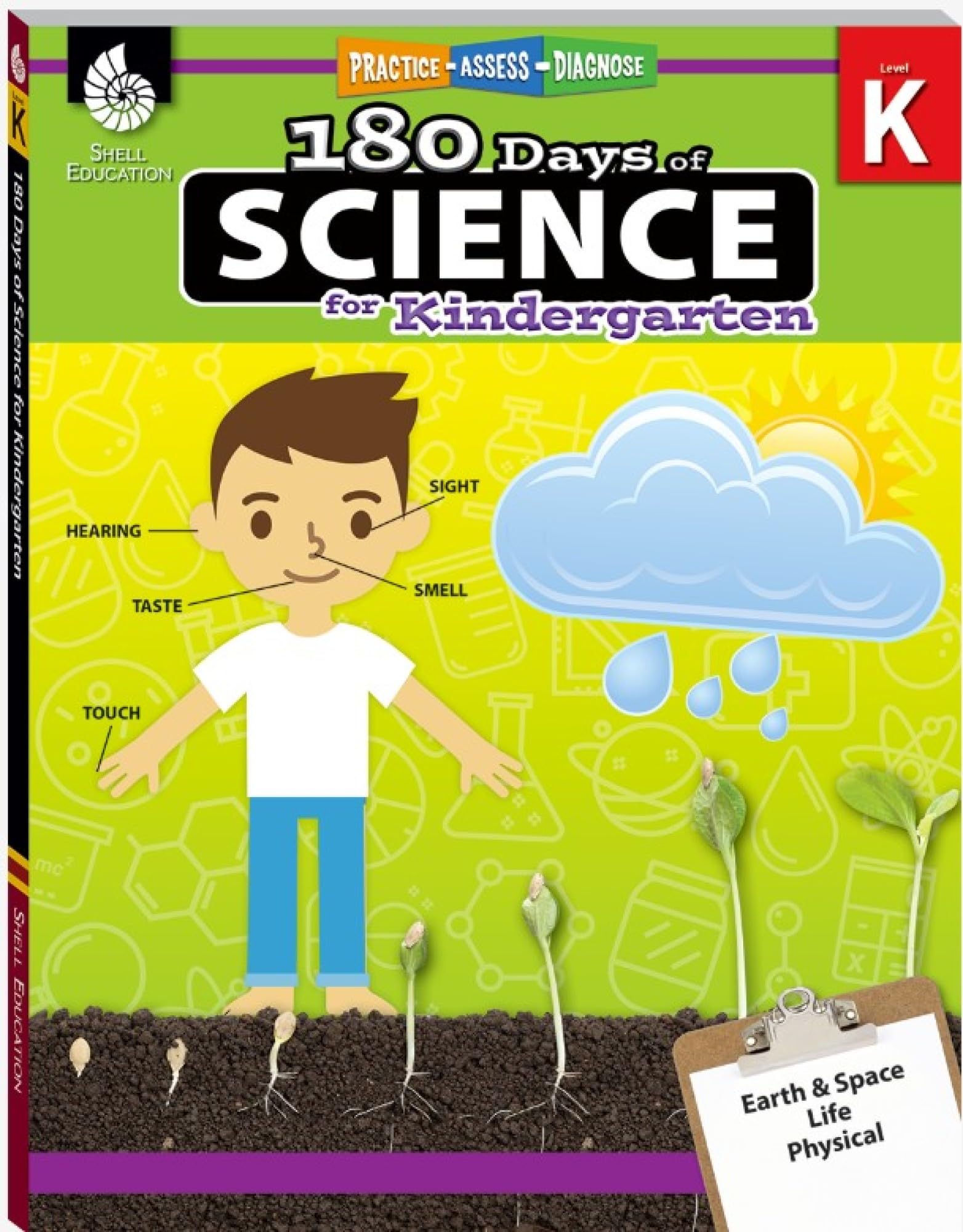 180 Days™: Science, Earth and Space Science for Kindergarten Practice Workbook for Classroom and Home, Cool and Fun Practice Created by Teachers (180 Days of Practice) Perfect Paperback – EveryBook, February 1, 2018