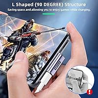 Vista 2 de Adaptador USB C de ángulo recto (paquete de 4) USBC Adaptador de 90 grados con video 8K 60Hz 40 Gbps transferencia de datos PD 100W compatible