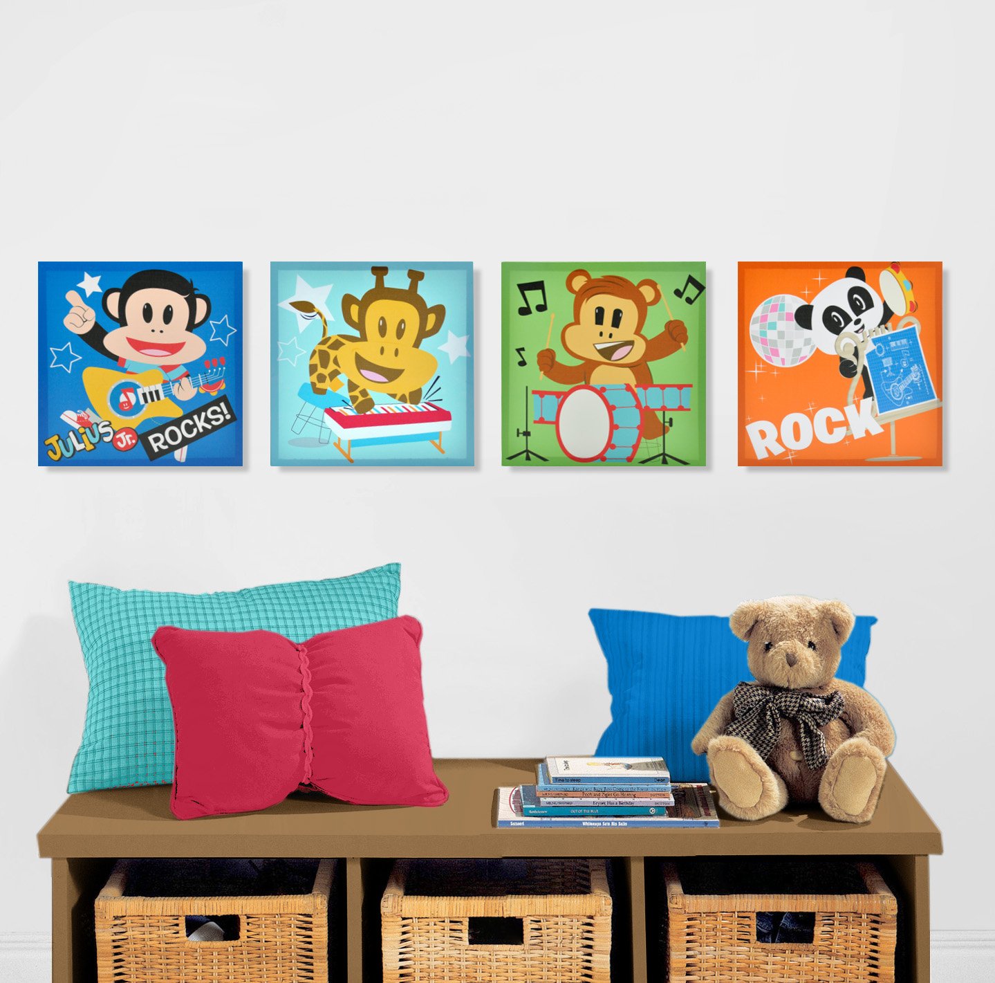 Saban Julius Jr. - Set di 4 tele quadrate da parete