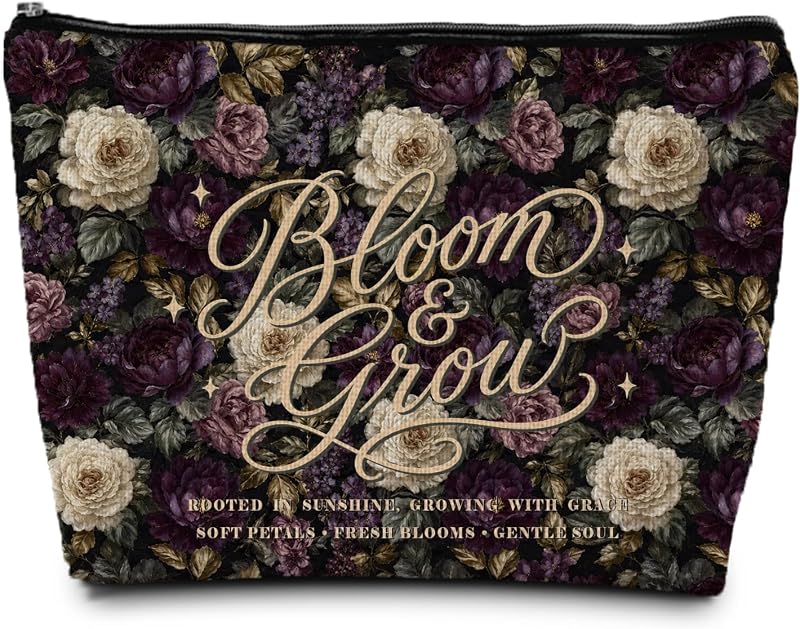 Necessaire de maquiagem floral gótica Floral Inspirational ignytiger