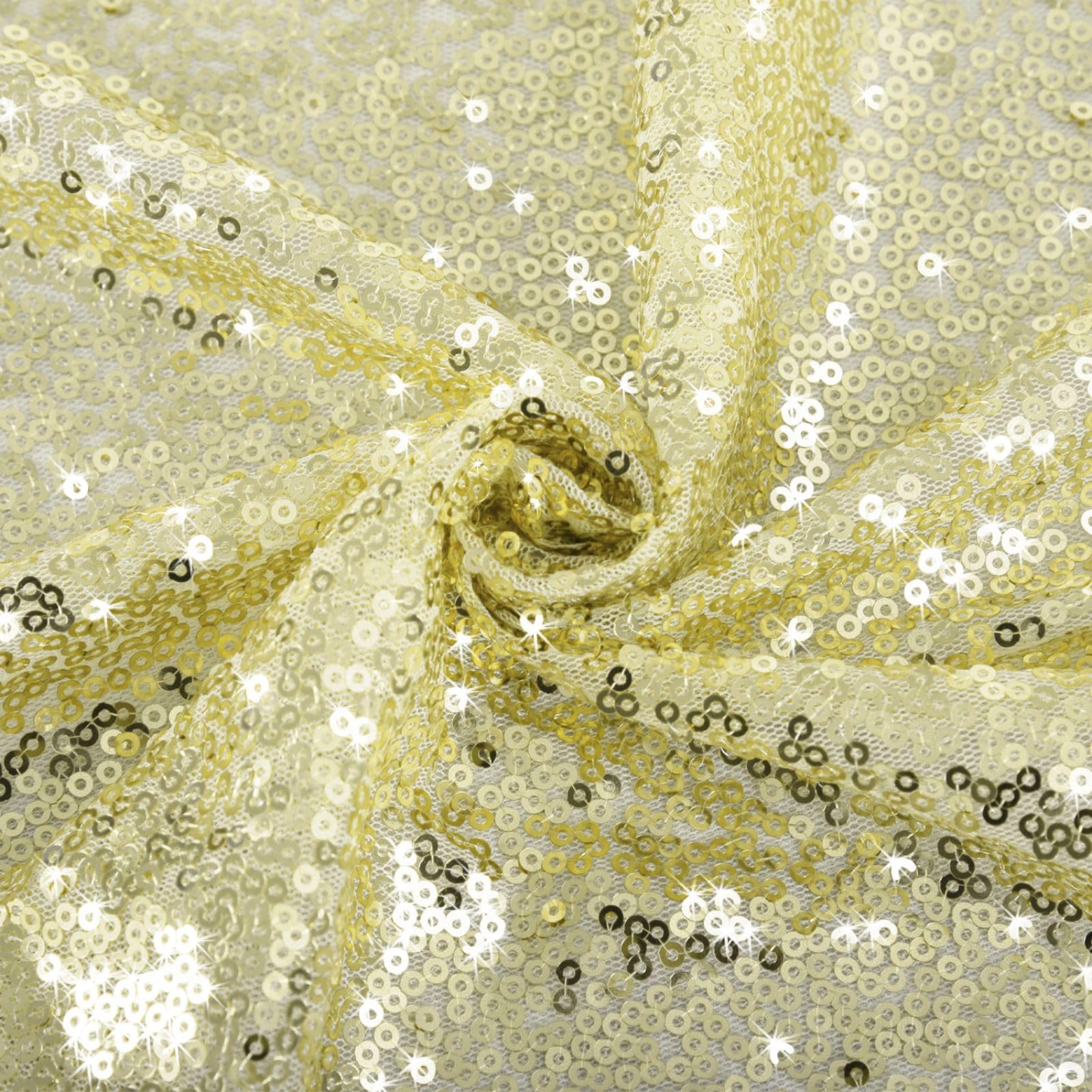 Rideaux à paillettes jaunes 122 x 215 cm pour accessoires de photographie, arche de mariage et décoration de fête prénuptiale