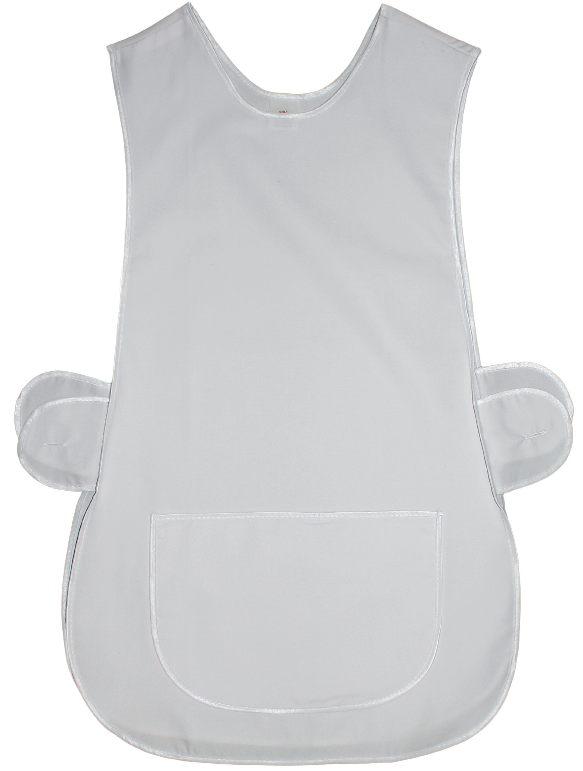 Kentex Online Women's White Kentex-Online 2 Pack Home Work Tabbard Apron Plain Coloured Single Large Pocket Side Fastening Tabards (Xxos, )