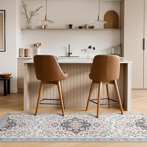 Miniatura 722 de Phantoscope Vintage Collection - Alfombra de área de 8 x 10 pies, alfombra grande para sala de estar, lavable, bohemio, antideslizante