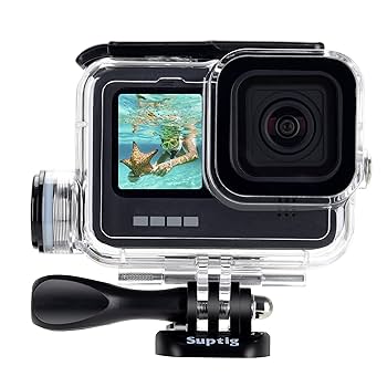 GoPro 9 black ビデオカメラ本体 防水ケース付き GoPro Hero 9/10ブラック用AFAITH防水ケース、GoProHero9/10