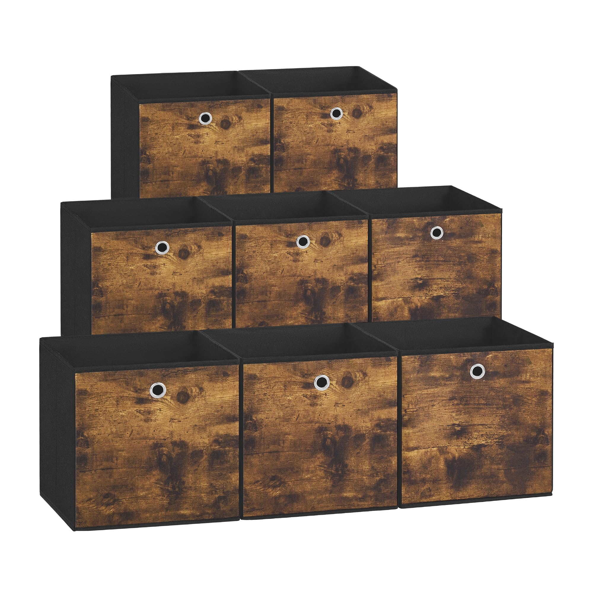 SONGMICS Storage Cubes: 8 Foldable Bins, 11.8-Inch Cubes