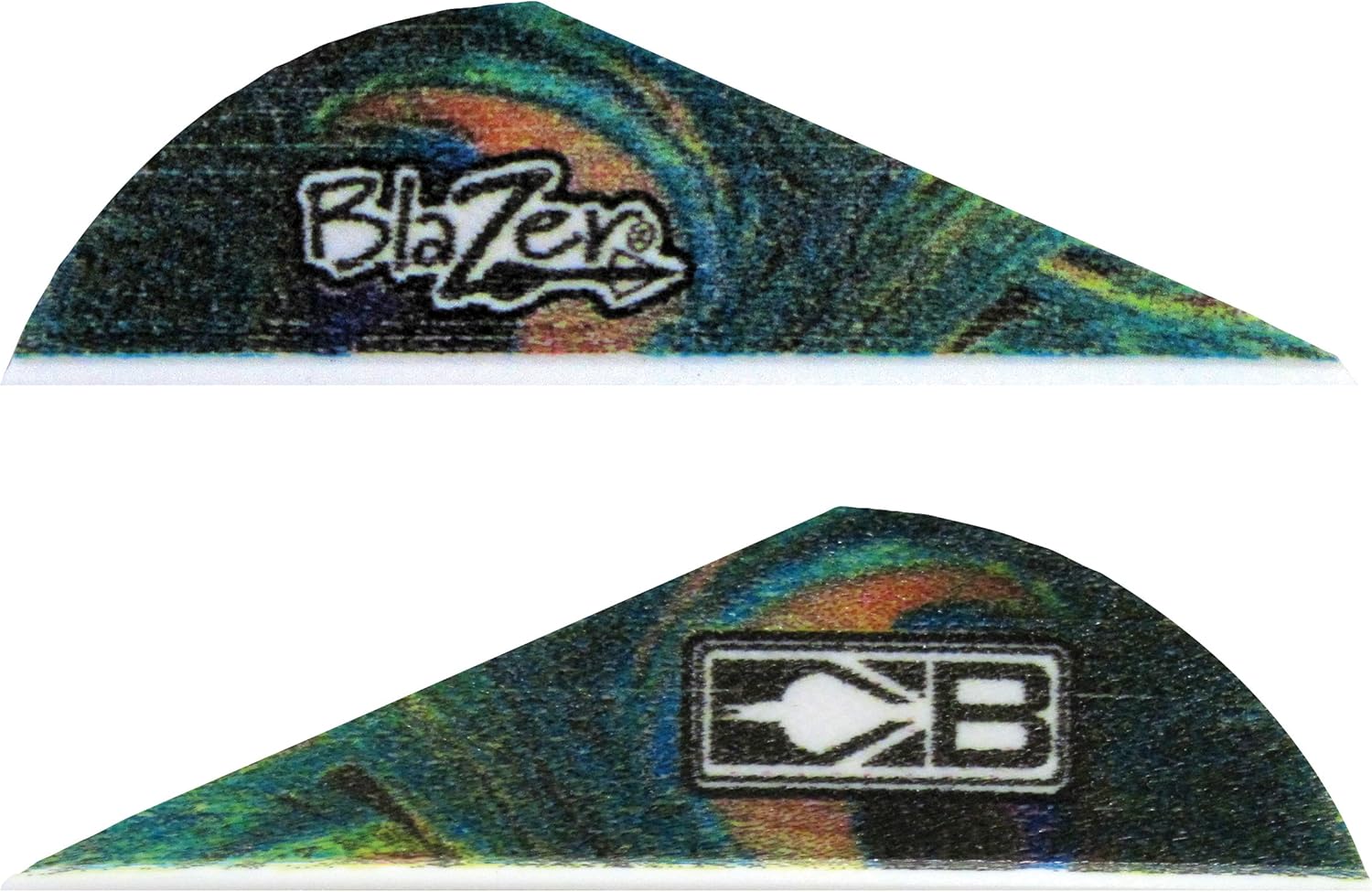 Bohning True Color 2" Blazer Vanes Peacock Blazer Vane