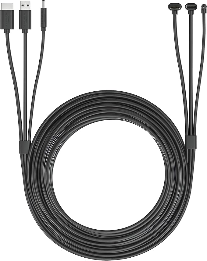 Amazon Skywin 3in1 フラット HTC Vive互換ケーブル HTC Vive 3 in 1 HDMI+USB