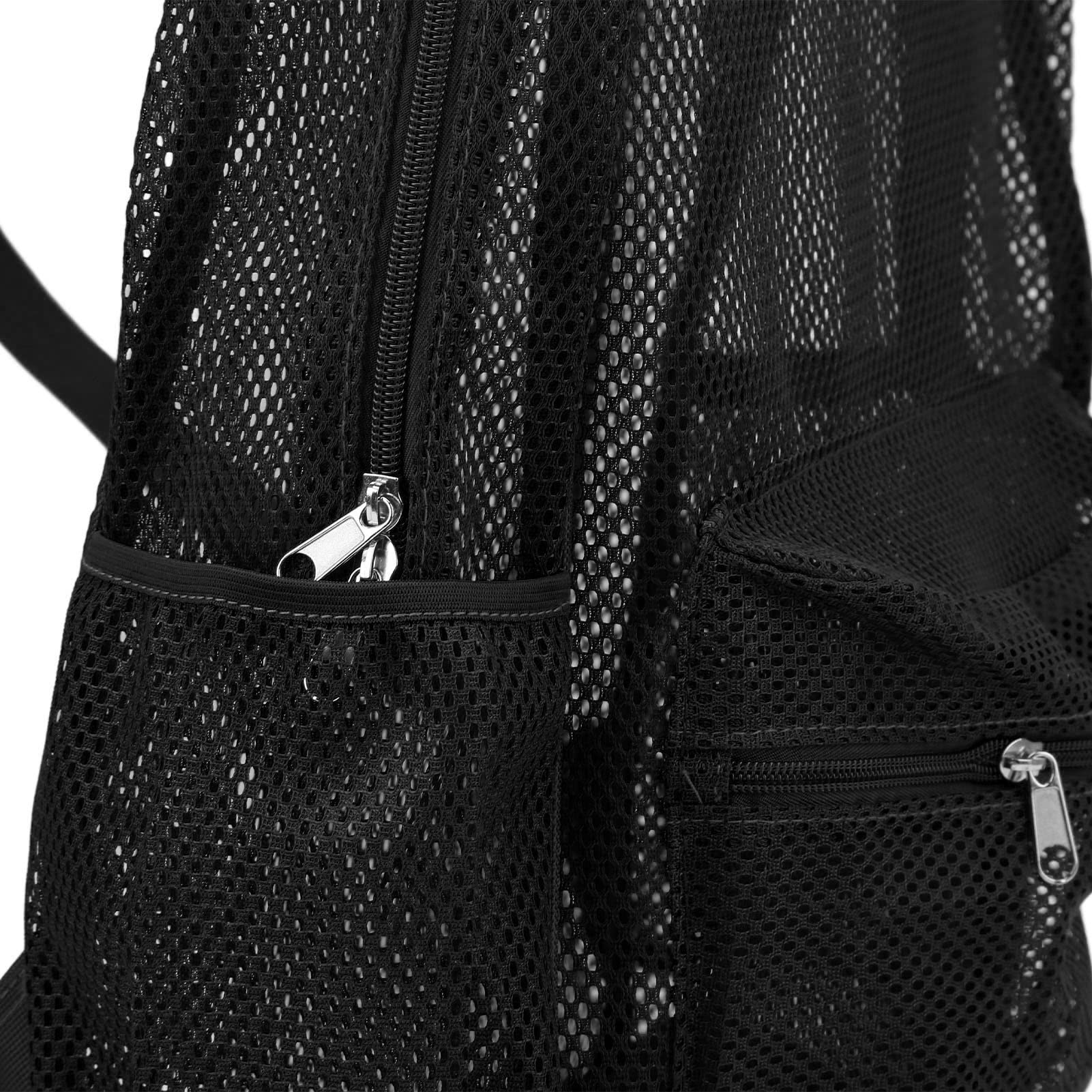 Sac à Dos en Maille Robuste, Léger, Grande Capacité, Lavable, Transparent, Sac à Dos pour la Natation, Les Sports de Plage