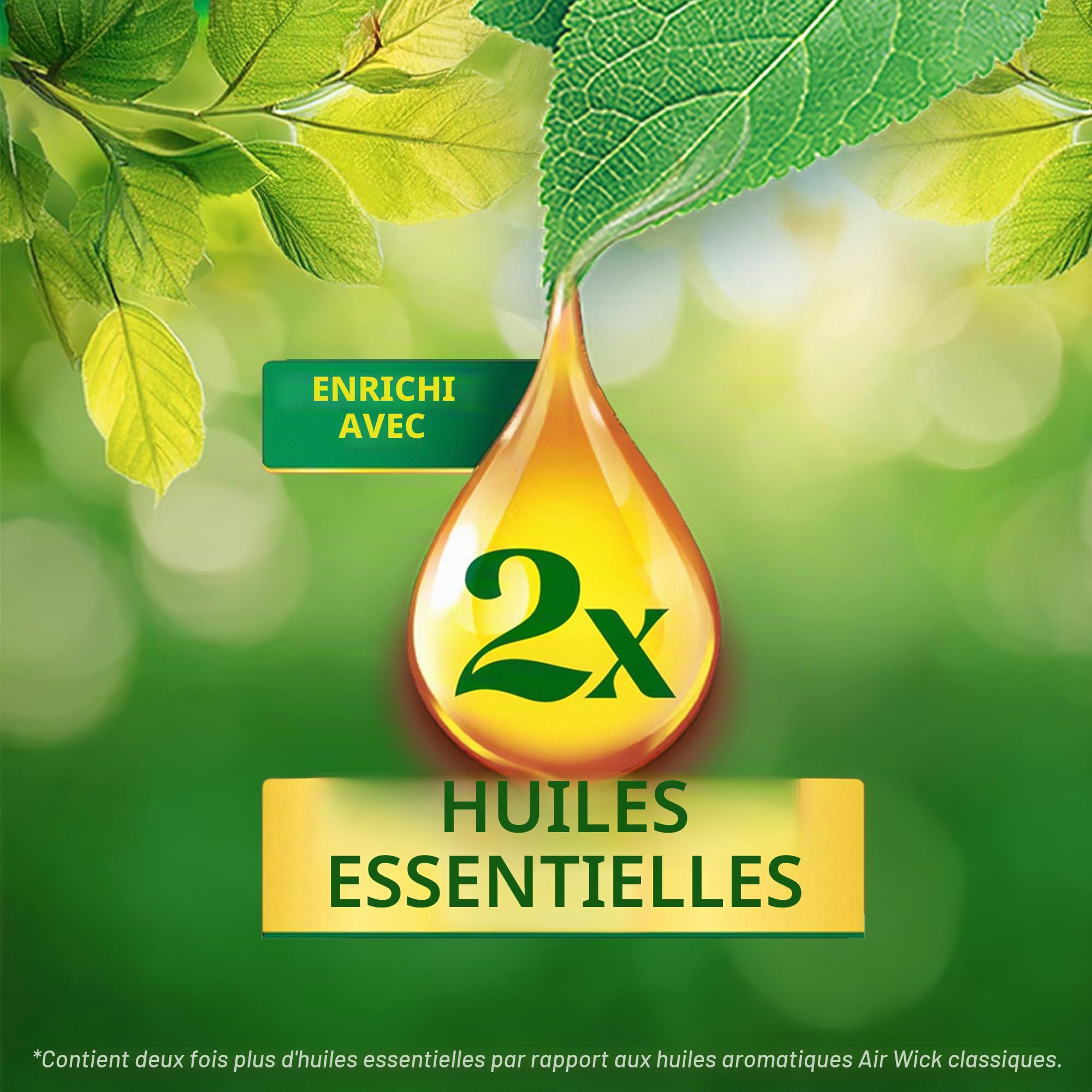 Air Wick Recharge d'huile aromatique - Parfum : coton et orchidée blanche - Parfum frais d'intérieur avec huiles essentielles - 6 x 20 ml d'huile parfumée