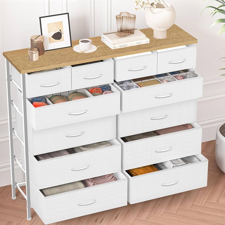 Amazon.com: VASICAR Compact 12 Drawers Dresser for Bedroom