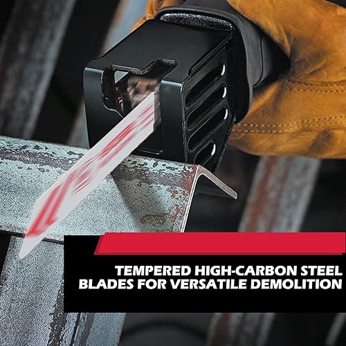 Miniatura 6 de Juego de 10 piezas de hojas de sierra alternante definitivas, hojas de sierra de poda premium de 6 y 8 pulgadas para corte de madera y metal con